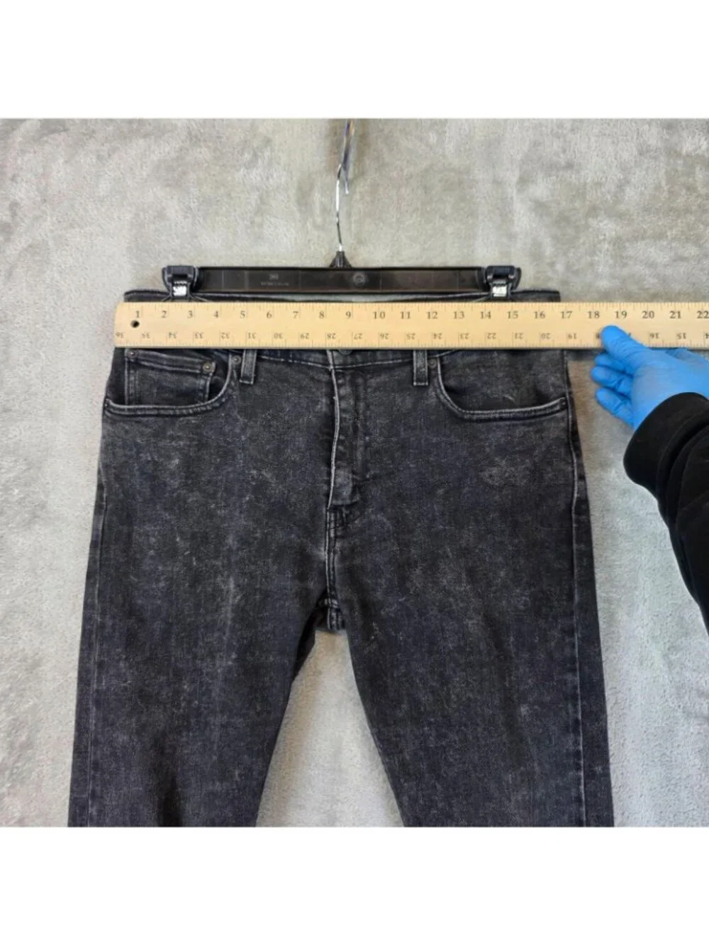 Levis 512 Jeans Mens 33x30 Gray Charcoal Wash Slim Taper Stretch Denim Pants